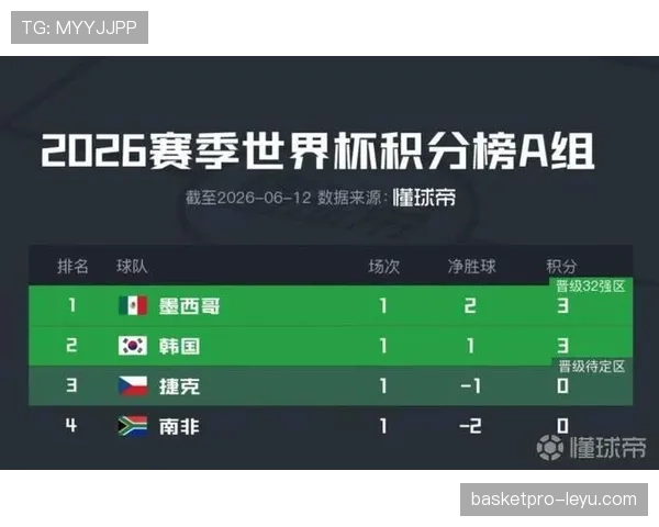 南非世界杯A组成绩：一胜一平一负排名第二
